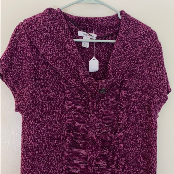 Purple sweater dress - Picture 2 of 2